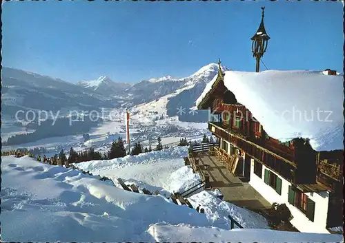 Kirchberg Tirol Blick Filzerhof Rettenstein Gaisberg Kat. Kirchberg in Tirol