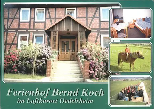 Oedelsheim Ferienhof Bernd Koch Pony Kat. Oberweser