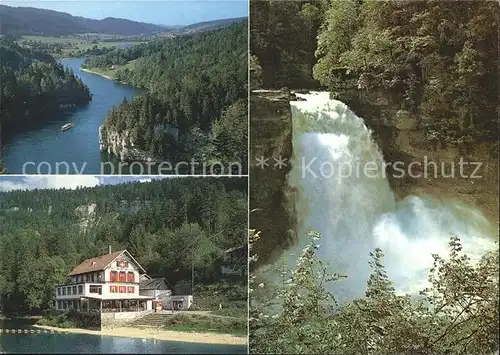 Les Brenets Restaurant Saut du Doubs Wasserfall Kat. Les Brenets