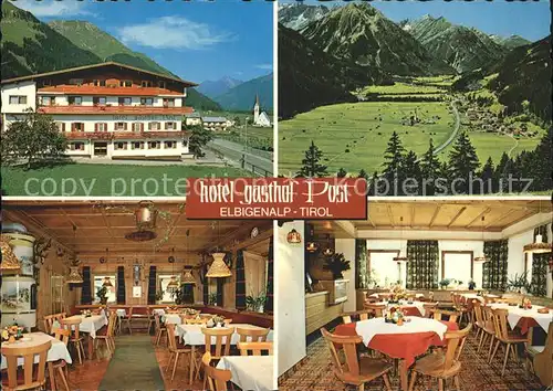 Elbigenalp Hotel Gasthof Post  Kat. Elbigenalp Lechtal Tirol