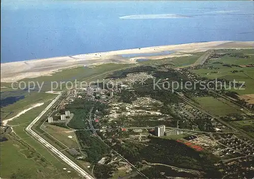 St Peter Ording Fliegeraufnahme Nordseeheil Schwefelbad  Kat. Sankt Peter Ording