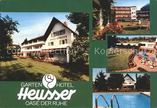 Bad Duerkheim Garten Hotel Heusser Kat. Bad Duerkheim