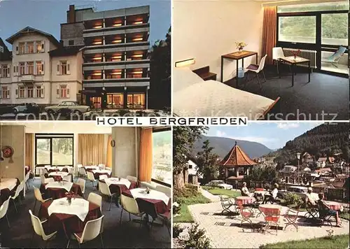 Wildbad Schwarzwald Hotel Bergfrieden Kat. Bad Wildbad