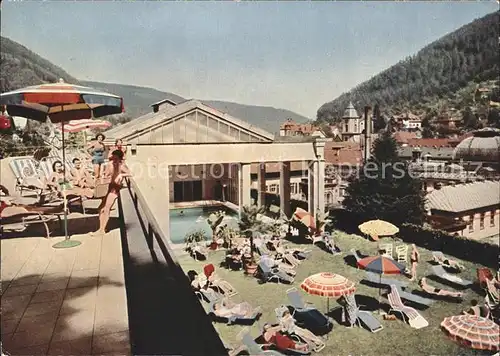 Wildbad Schwarzwald U Bad Unterwasserbaehandlungsanlage Thermalschwimmbad Kat. Bad Wildbad