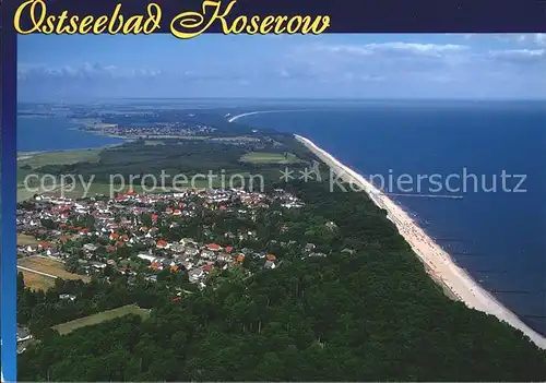 Koserow Ostseebad Usedom Fliegeraufnahme Insel Usedom Kat. Koserow