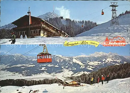 St Johann Tirol Angerer Alm Gondelbahn Harschbicht Alpengasthaus Kat. St. Johann in Tirol