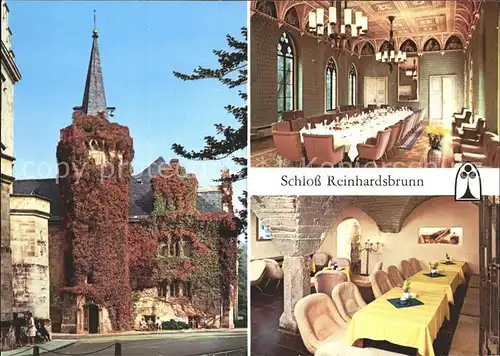 Reinhardsbrunn Schloss Tabarz Ahnensaal Schlosskellerbar Kat. Friedrichroda
