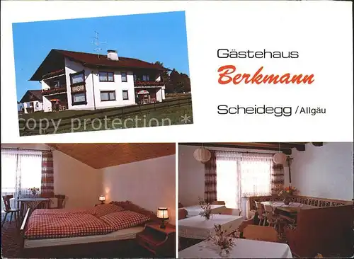 Scheidegg Allgaeu Gaestehaus Berkmann Kat. Scheidegg