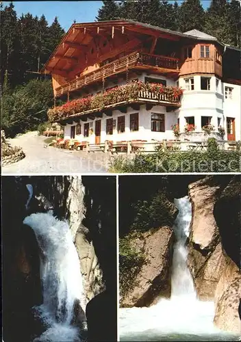 Bayrischzell Alpengasthof Zum feurigen Tatzlwurm Wasserfaellen Kat. Bayrischzell
