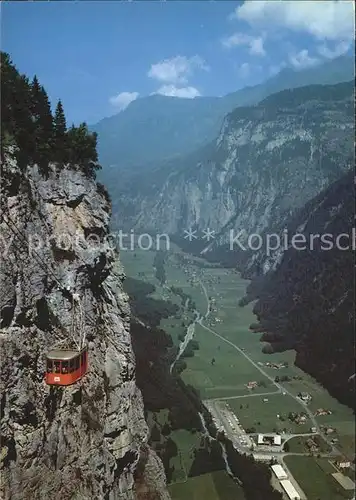 Schilthorn Muerren Luftseilbahn Lauterbrunnental Kat. Schilthorn