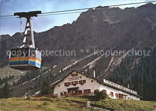 Oberstdorf Berggasthof Seealpe Nebelhornbahn Kat. Oberstdorf