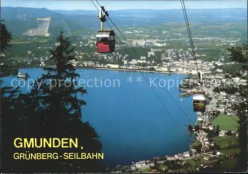 Gmunden Salzkammergut Gruenberg Seilbahn  Kat. Gmunden