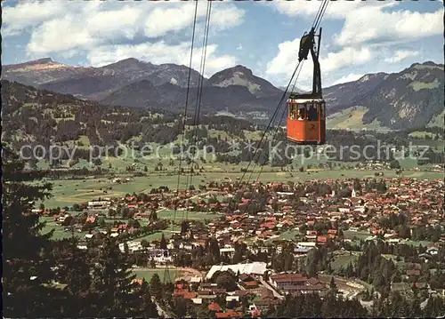 Oberstdorf Nebelhornbahn Allgaeuer Alpen Heilklimatischer Kurort Kat. Oberstdorf