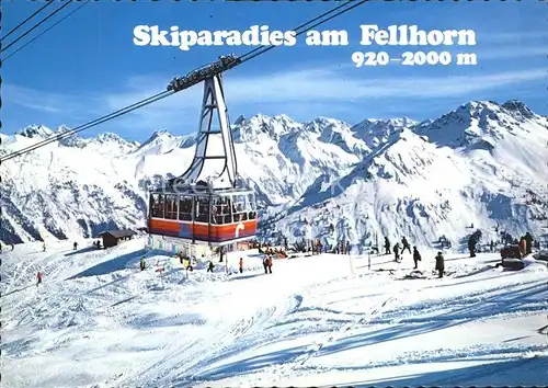 Fellhorn Skiparadies  Fellhornbahn Oberstdorf Birgsautal Krottenkopf Kratzer  Kat. Oberstdorf