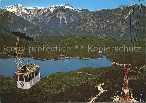 Zugspitze Grosskabinenbahn Eibsee Ammergauer Alpen Kat. Garmisch Partenkirchen