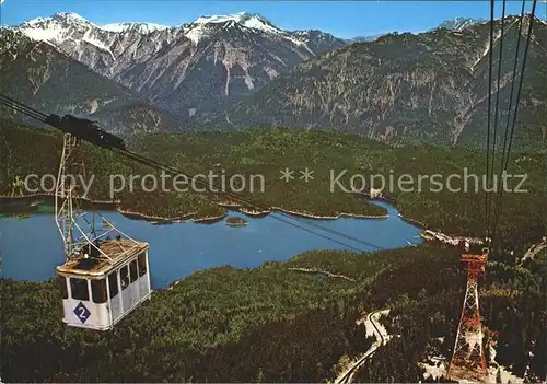 Zugspitze Grosskabinenbahn Eibsee Ammergauer Alpen Kreuzspitze Kat. Garmisch Partenkirchen