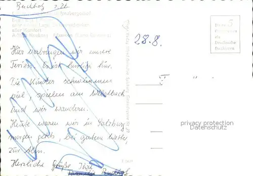 Neuberg Muerz Gasthof Pension Neubergerhof  Kat. Neuberg an der Muerz