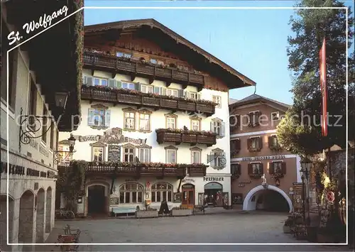 St Wolfgang Salzkammergut Marktplatz Hotel Post Romantikhotel Im Weissen Roessli Kat. St. Wolfgang im Salzkammergut