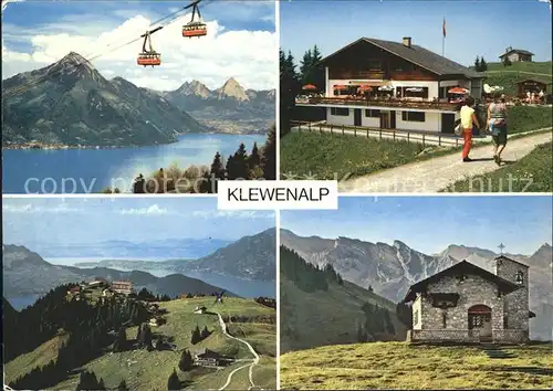 Beckenried Klewenalp Bergrestaurant Alpstueli Luftseilbahn Kat. Beckenried
