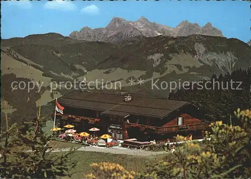 St Johann Tirol Alpengasthof Angerer Alm Loferer Steinberge Kat. St. Johann in Tirol
