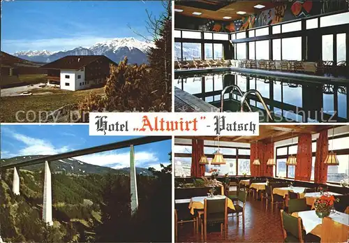 Patsch Hotel Altwirt  Kat. Patsch