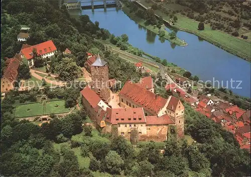 Rothenfels Unterfranken Burg Fliegeraufnahme / Rothenfels /Main-Spessart LKR