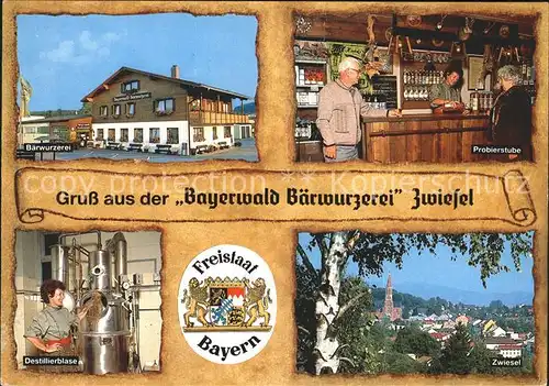 Zwiesel Niederbayern Bayerwald Baerwurzerei Destillation / Zwiesel /Regen LKR