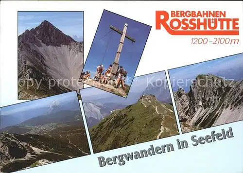 Seefeld Starnberg Bergbahn Rosshuette Reitherspitz Seefelderspitze Seefelderjoch Karwendel Kat. Seefeld