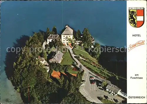 Hof Salzburg Fliegeraufnahme Schloss Fuschl Kat. Hof bei Salzburg