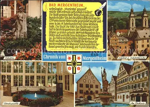 Bad Mergentheim Schloss Karlsquelle Schaefer Kat. Bad Mergentheim