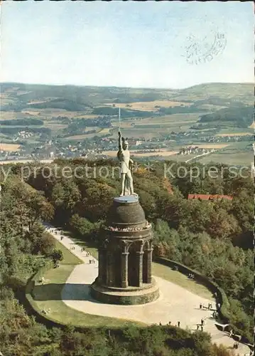 Hermannsdenkmal Fliegeraufnahme Teutoburger Wald Kat. Detmold