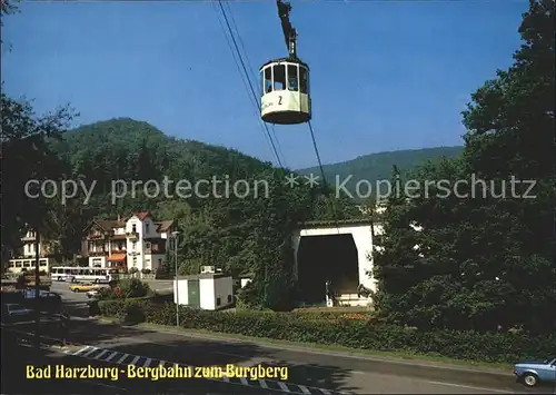 Bad Harzburg Bergbahn zum Burgberg Kat. Bad Harzburg