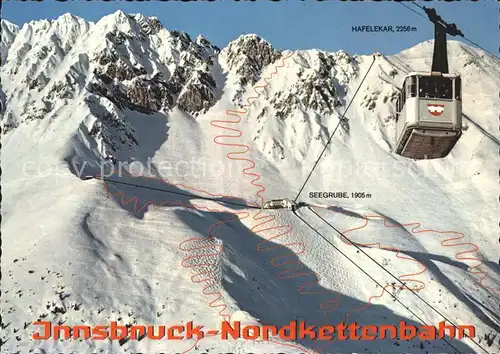 Innsbruck Nordkettenbahn Seegrube Skigebiet Kat. Innsbruck