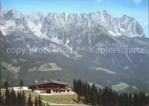 Scheffau Wilden Kaiser Bergrestaurant Brandstadel Kat. Scheffau am Wilden Kaiser