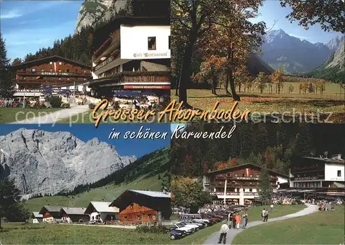 Hinterriss Tirol Grosser Ahornboden Restaurant im Karwendel Kat. Vomp