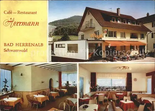 Bad Herrenalb Cafe Restaurant Herrmann Kat. Bad Herrenalb