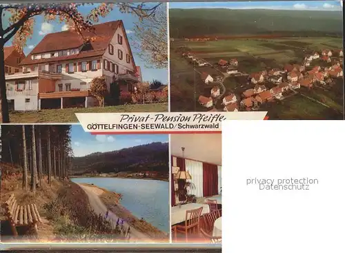 Goettelfingen Seewald Schwarzwald Pension Pfeifle Kat. Seewald