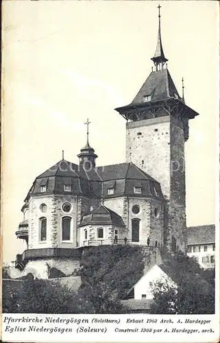 Niedergoesgen Pfarrkirche Architekt Hardegger Kat. Niedergoesgen