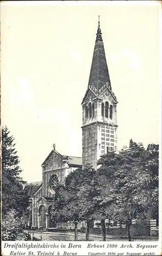 Bern BE Dreifaltigkeistkirche Architekt Segesser Kat. Bern