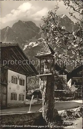 Grainau Dorfbrunnen Kat. Grainau