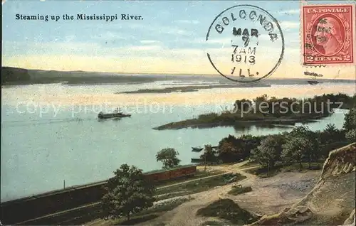 Mississippi State Steaming up the Mississippi River Kat. Mississippi State