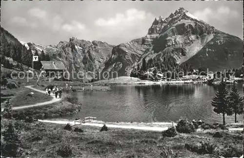 Arnisee mit Windgaelle Gasthaus Pension Arni Kat. Amsteg