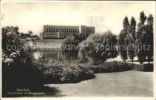 Bielefeld Musikhalle im Buergerpark Kat. Bielefeld