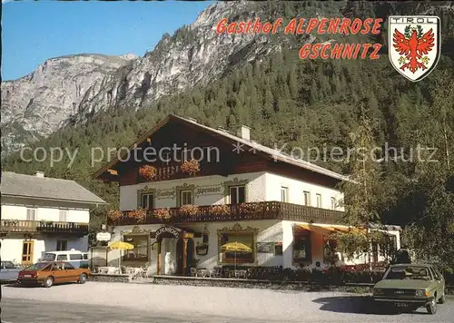Gschnitz Tirol Gasthaus Alpenrose Kat. Gschnitz