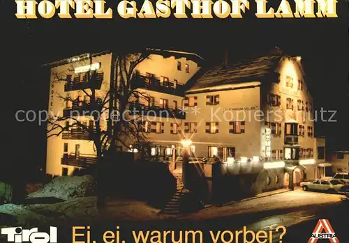 Tarrenz Hotel Lamm bei Nacht Kat. Tarrenz