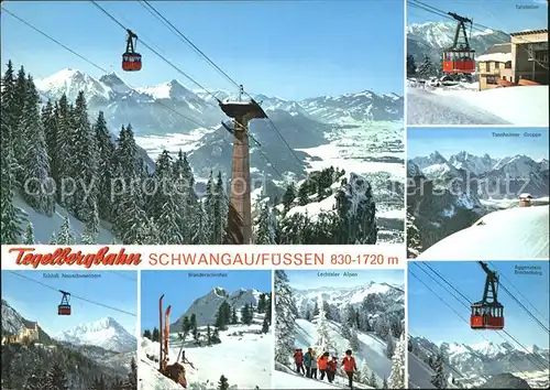 Schwangau Tegelbergbahn Skigebiet Kat. Schwangau