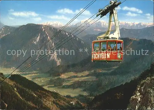 Bergen Chiemgau Hochfelln Seilbahn Kat. Bergen