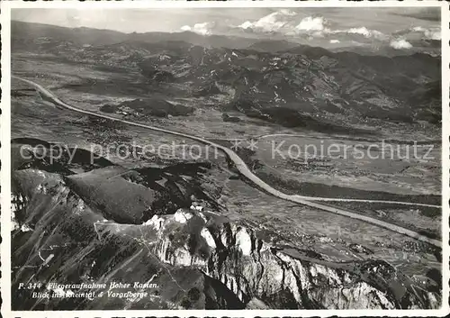 Hoher Kasten Fliegeraufnahme Kat. Appenzeller Alpen