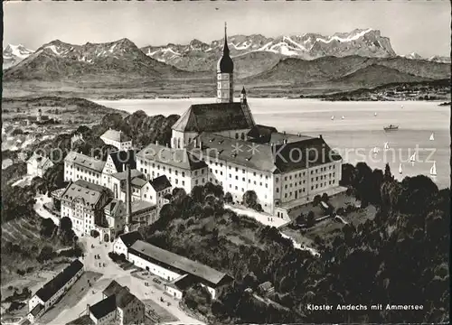 Kloster Andechs mit Ammersee Kat. Andechs