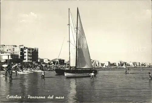 Cattolica Strand Segelboote Kat. Cattolica